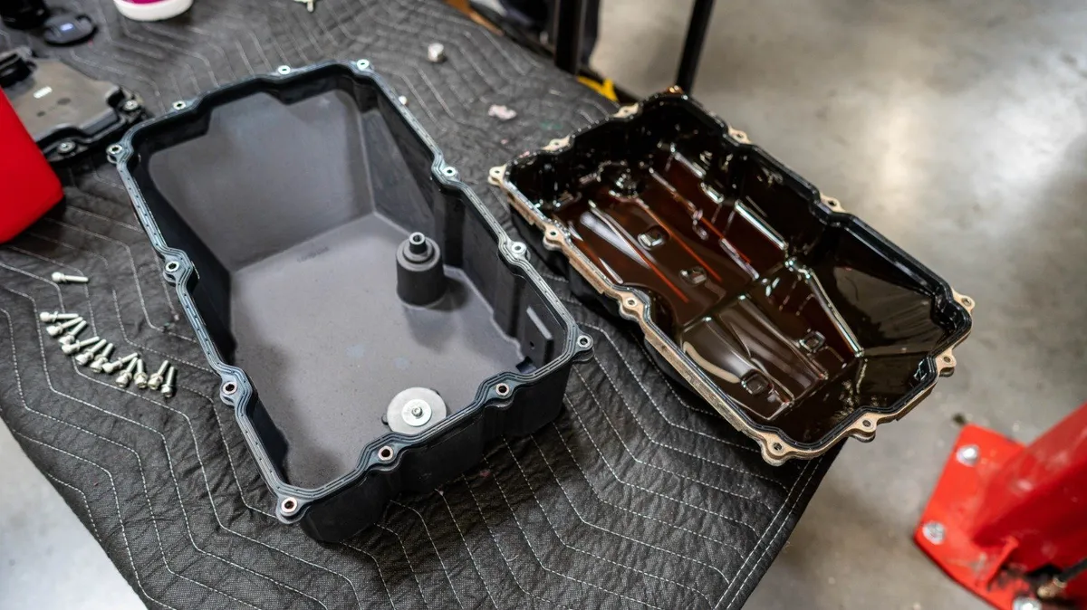 Cast Aluminum for Toyota AB60 - BLACK Fits 2009 to 2017 Toyota Tundra and Sequoia V8 models with a AB60 automatic transmission. product image