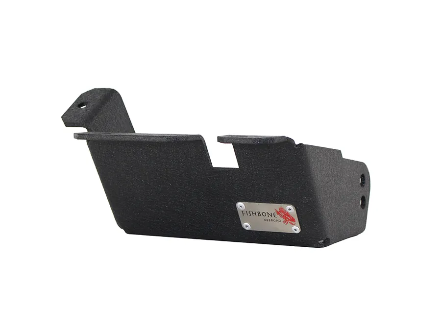 Jeep TJ Steering Box Skid Plate 97-06 Wrangler TJ Black Textured Powdercoat Fishbone Offroad product image