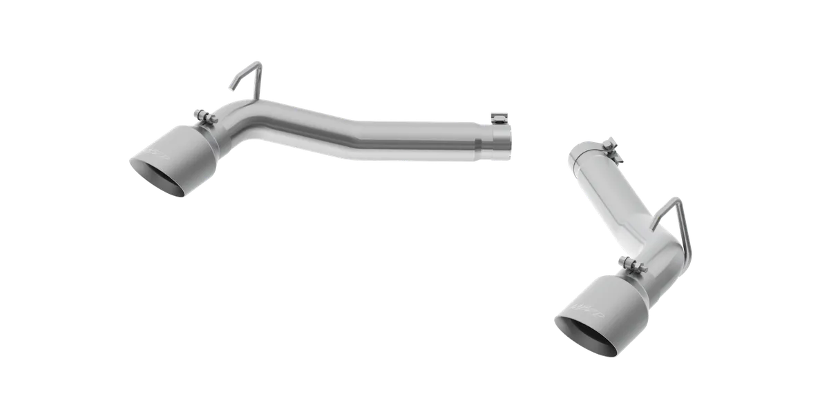 Armor Lite Axle Back Exhaust System; 3 in.; Incl. Muffler Delete Pipes/Tailpipes/Hardware/4.5 in. OD Tips; Aluminized; product image