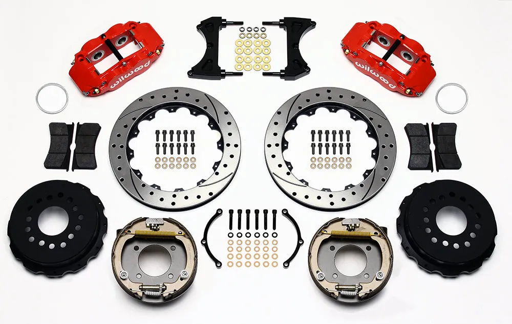 1964 - 1974 Buick, Chevrolet, Oldsmobile, Pontiac Forged Narrow Superlite 4R Big Brake Rear Parking Brake Kit - 140-13678 product image