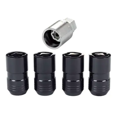 McGard Wheel Lock Set M14x1.5 Nut Cone Seat Dual 21mm & 22mm Hex 1.639 in Oal Black