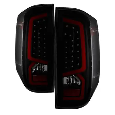 Spyder Auto XTune Light Bar LED Tail Lights; Black Smoked;