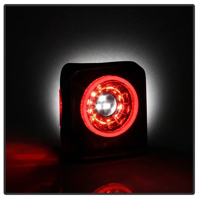 ( Spyder ) Jeep Wrangler 2019 - 2020 Full LED Tail Light - Sequential Turn Signal - Black product image