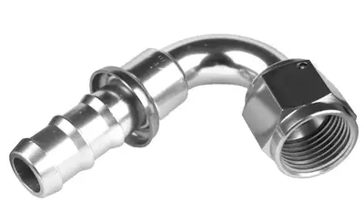 Redhorse Performance 06 120 Degree An/Jic Push Lock Hose End Clear