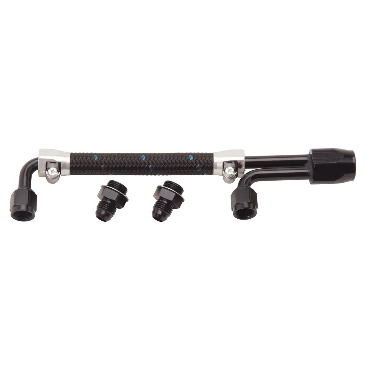 Dual Quad Fuel Line Kit Clear/Black Finish product image