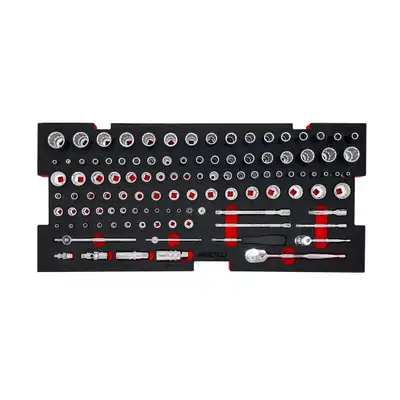 Boxo Tools 159-Piece, 6 and 12-Point, Metric and SAE Combo Tool Set for 5-Drawer Hand Carry Box