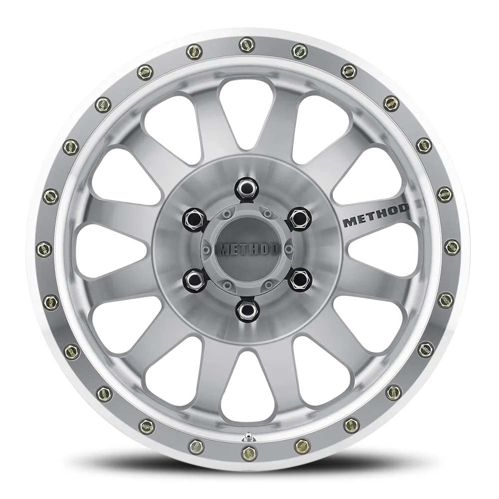 Method Race Wheels Aluminum Wheels 18x9 Double Standard MR304 Bolt Pattern 6 On 139.7 Offset -12 Lip Size 3.86 Machined SL Clear Coat Method