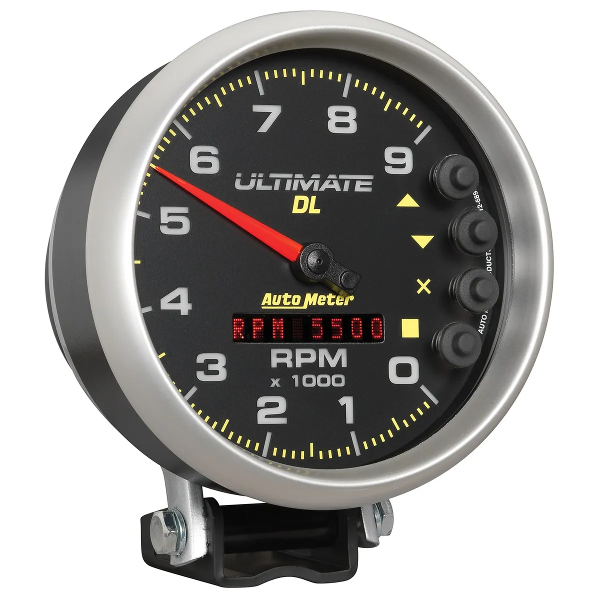 Gauge, Tach, 5", 9k RPM, Pedestal, Datalogging, Ultimate DL Playback, Black product image