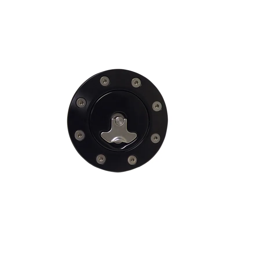 Billet Aluminum Gas Cap Universal Fit Locking Anodized Black Cap 2 Keys Housing Neck And Gaskets Ridetech product image