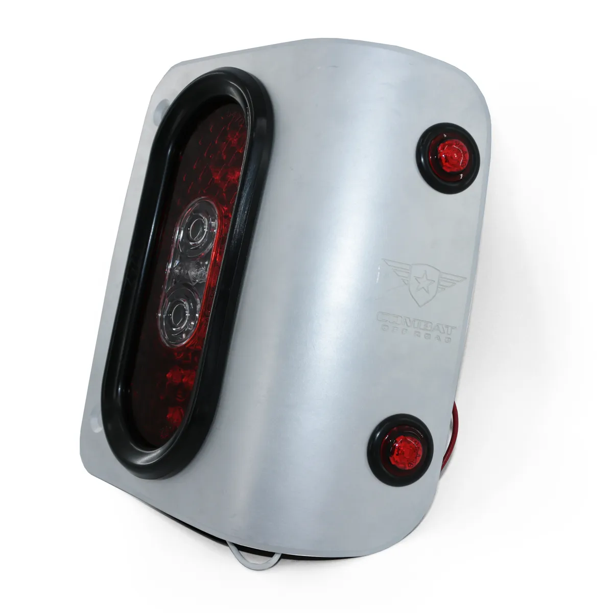 Jeep JL/JLU Wrangler Off Road LED Tail Light Kit - Raw Aluminum product image