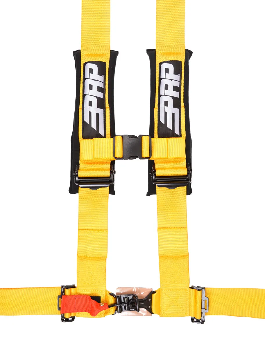 PRP 4.3 Harness 4 point Harness with 3 inch Belts Green PRP Seats