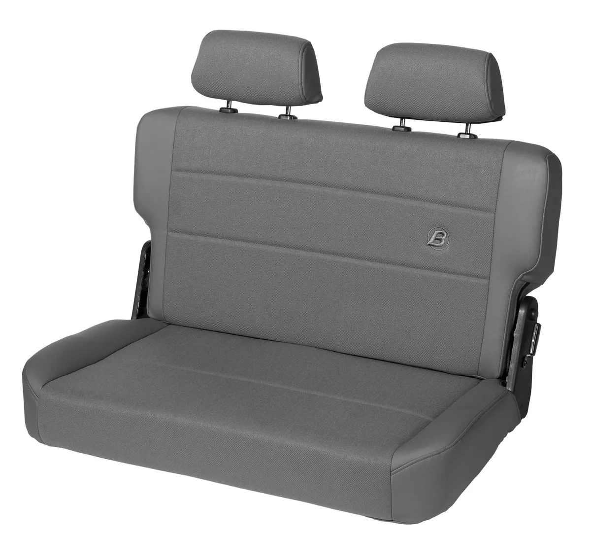 Charcoal/Gray Trailmax II Seats Trailmax II F & T Bench Seat, Rear, center fabric insert Jeep 55-95 CJ5 , CJ7 & Wrangler; product image