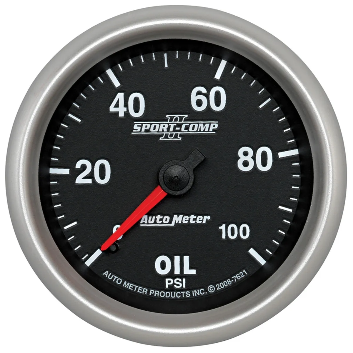 Gauge, Oil Pressure, 2 5/8", 100psi, Mechanical, Sport-Comp II product image