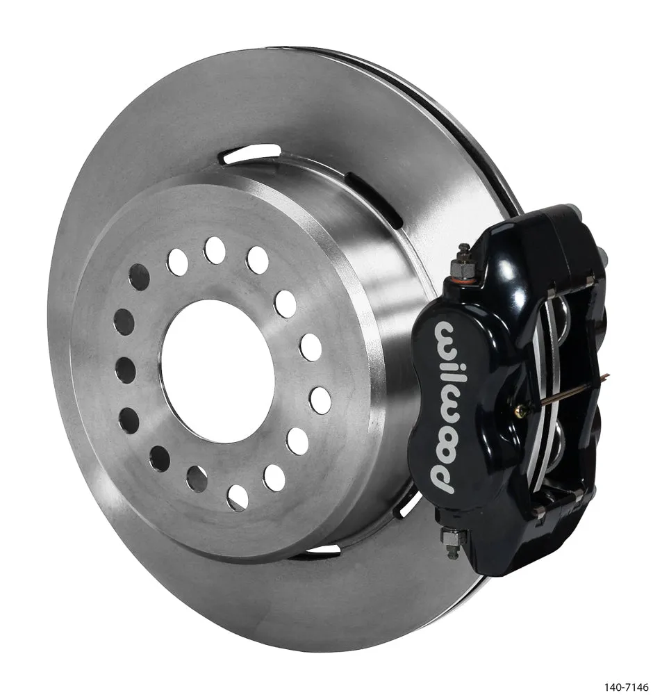 Wilwood FDLI PS Park Brake Kit Drilled Red Ford 8.8 w2.5in Offset-5 Lug product image