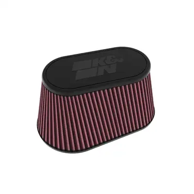 K&N Universal Clampon Air Filter Oval Tapered Red