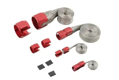 Mr Gasket Braided Hose Sleeving Kitred