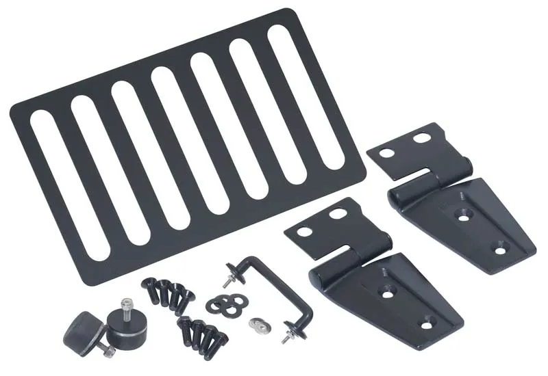 Jeep JK Hood Kit Without Hood Catch 07-18 Wrangler JK Textured Black Kentrol product image