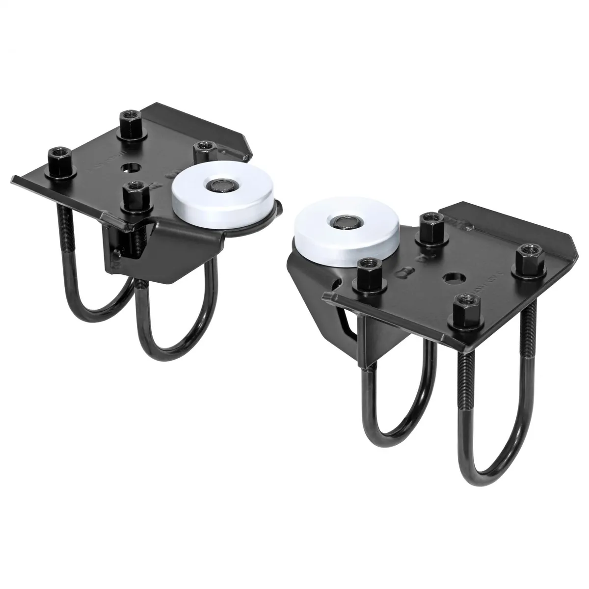HD Leaf Spring Plate Kit XJ Cherokee Rear For Use w/ 2 1/2 in. Springs Incl integral bump stop mount 3 in. U-bolts bump stop pucks pair CE-9031XJ product image