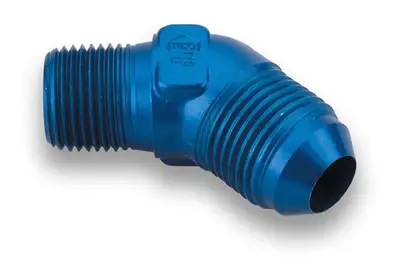 Earl's Performance 45 Deg. 8 to 3/8in Npt Adapter