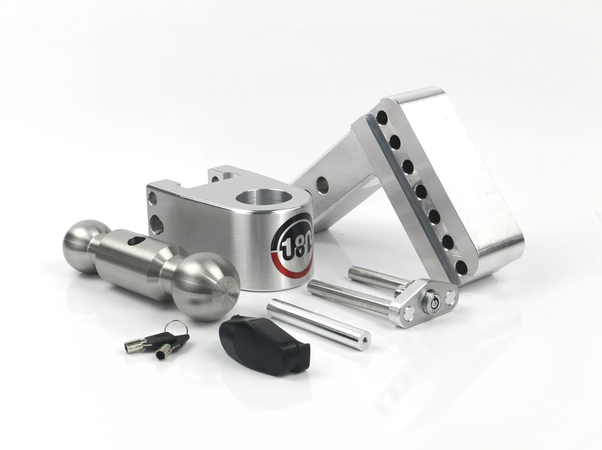 Turnover Ball 4in Drop Hitch W/2in Shank 8k/10k Gtwr W/Dual Pin Lock product image