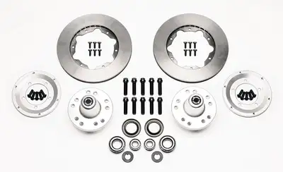 Wilwood Brakes Wilwood Front Hub Kit w Vented Rotor 37-48 Ford Psgr. Car Spindle