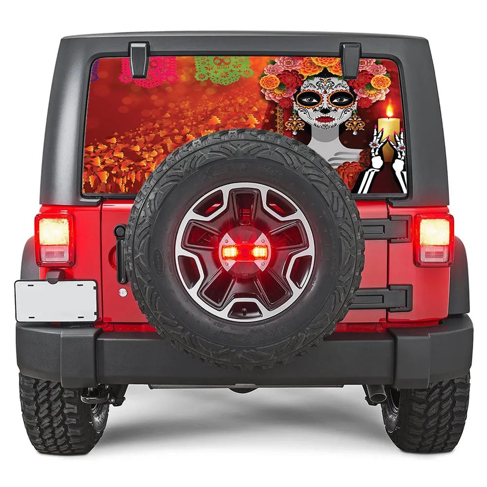 Day of the Dead Rear Window Decal product image