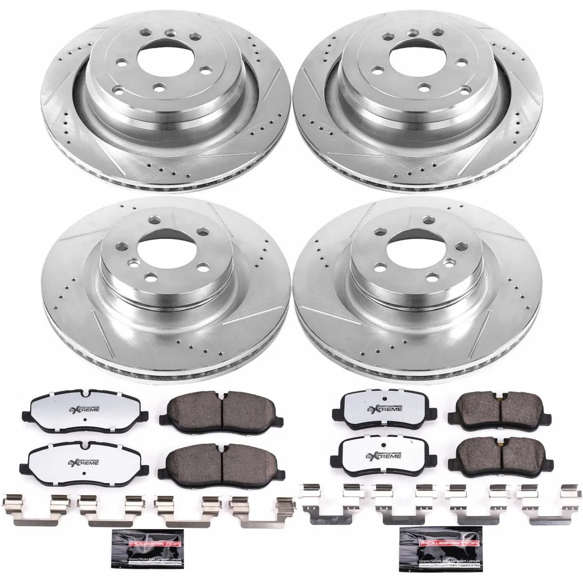 Z36 Truck/Tow Upgrade Kit: Drilled/Slotted Rotors; Carbon-Fiber Ceramic Pads W/Hardware; Pad Sensors product image