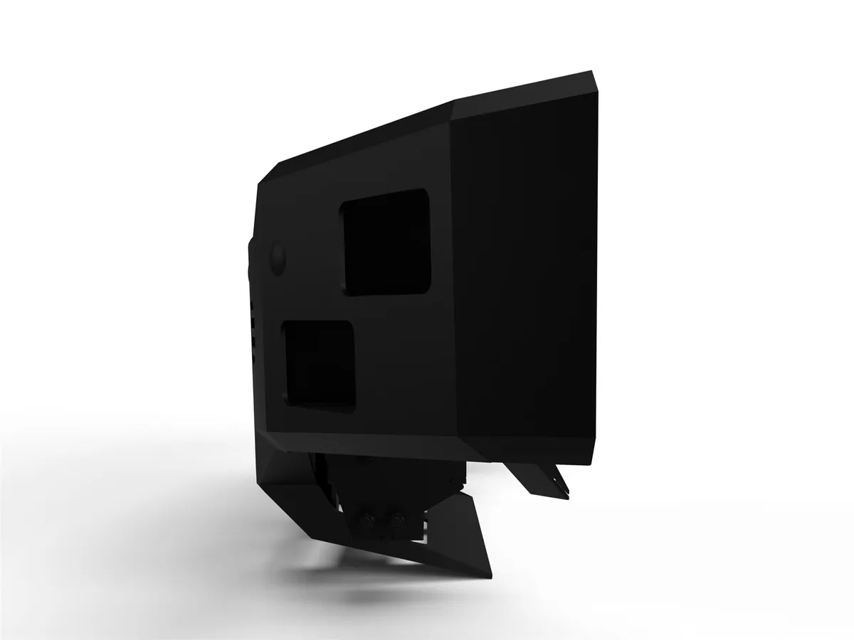 Alumilite Front Bumper; w/ Single 3.5 in. Square Lights Holes; Fits w/o Or w/ Parking Sensors; Retains Factory Tow Hooks; Non-Winch; product image