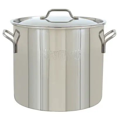 Bayou Classic 20qt Stainless Economy Brew Kettle With Stamped Gallon/Quart Calibration
