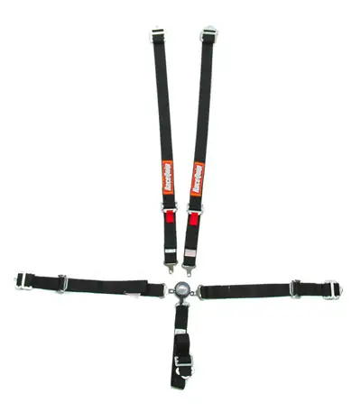 Racequip 5pt Harness Set Camlock Jr Black