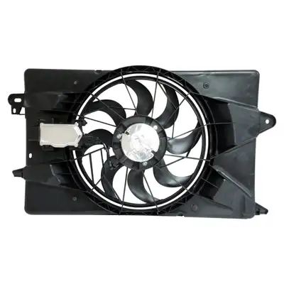 Crown Automotive Jeep Replacement Black Cooling Fan Module w/ 2.4l Engine w/ Single Cooling Fan Module