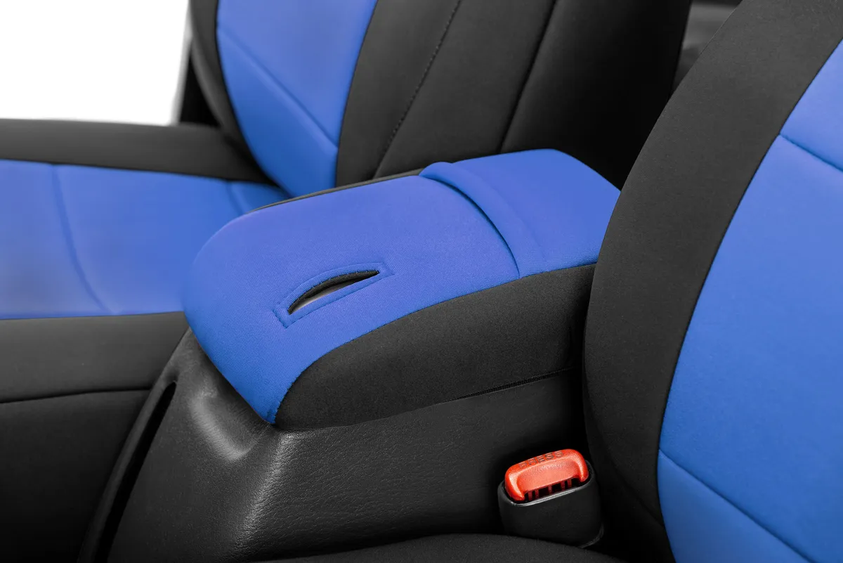 Wrangler TJ Console Cover for 01-06 Wrangler TJ Blue Neoprene Diver Down product image