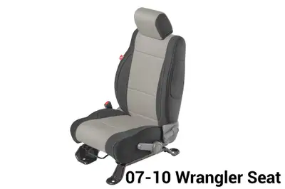 Diver Down Wrangler JK Unlimited Seat Cover for 08-10 Jeep JK Unlimited Gray Neoprene Pair Diver Down