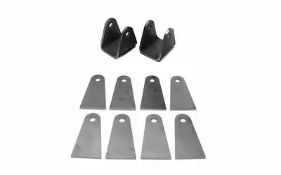 Steinjager Steinjäger Tabs and Clevises, Weld On 4 Link Tab and Clevis Kits 0.500 Bore Straight Mount 3.00 Inch Clevis Jaw 4.00 Inch Straight Tab Length 2 Clevises, 8 Straight Tabs