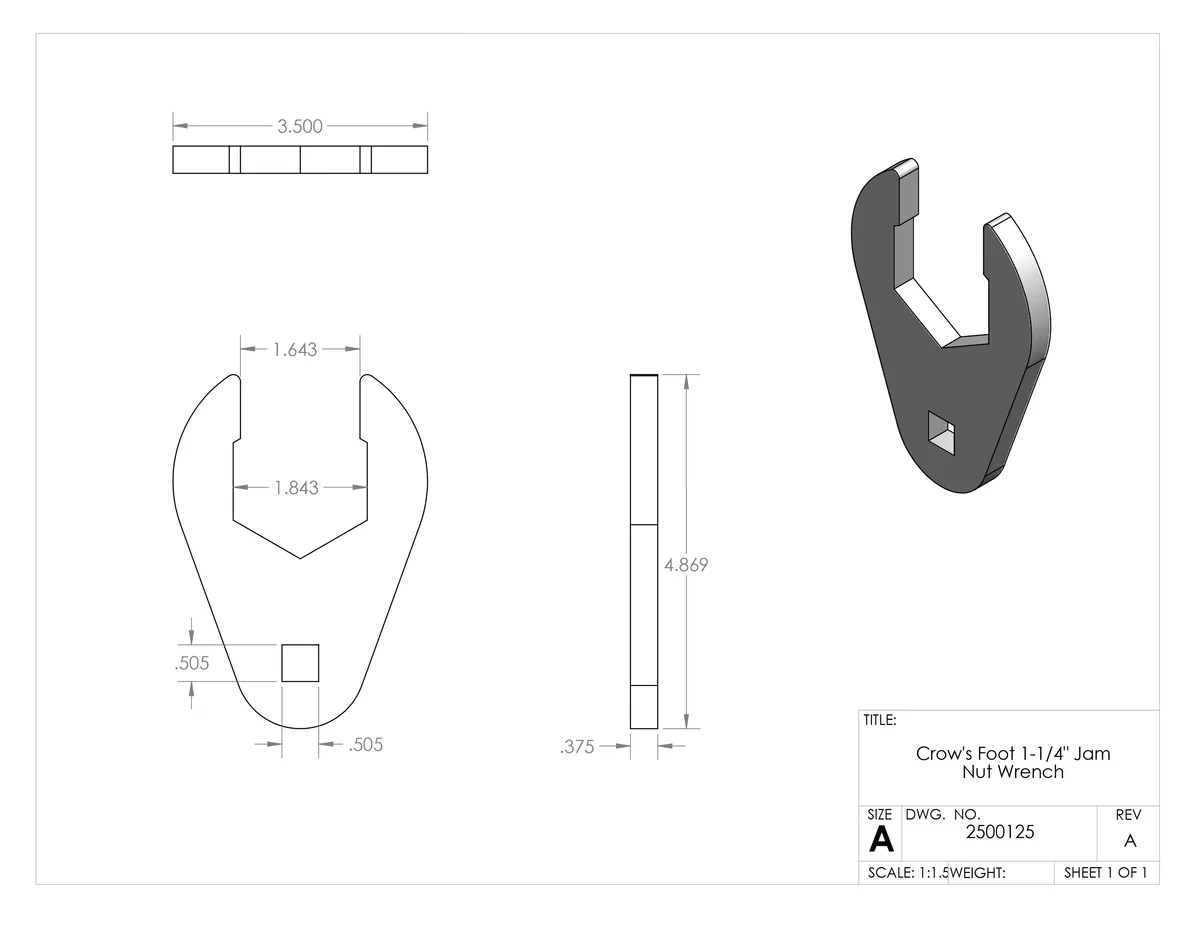 Jam Nut Wrenches (Pair) - Large product image