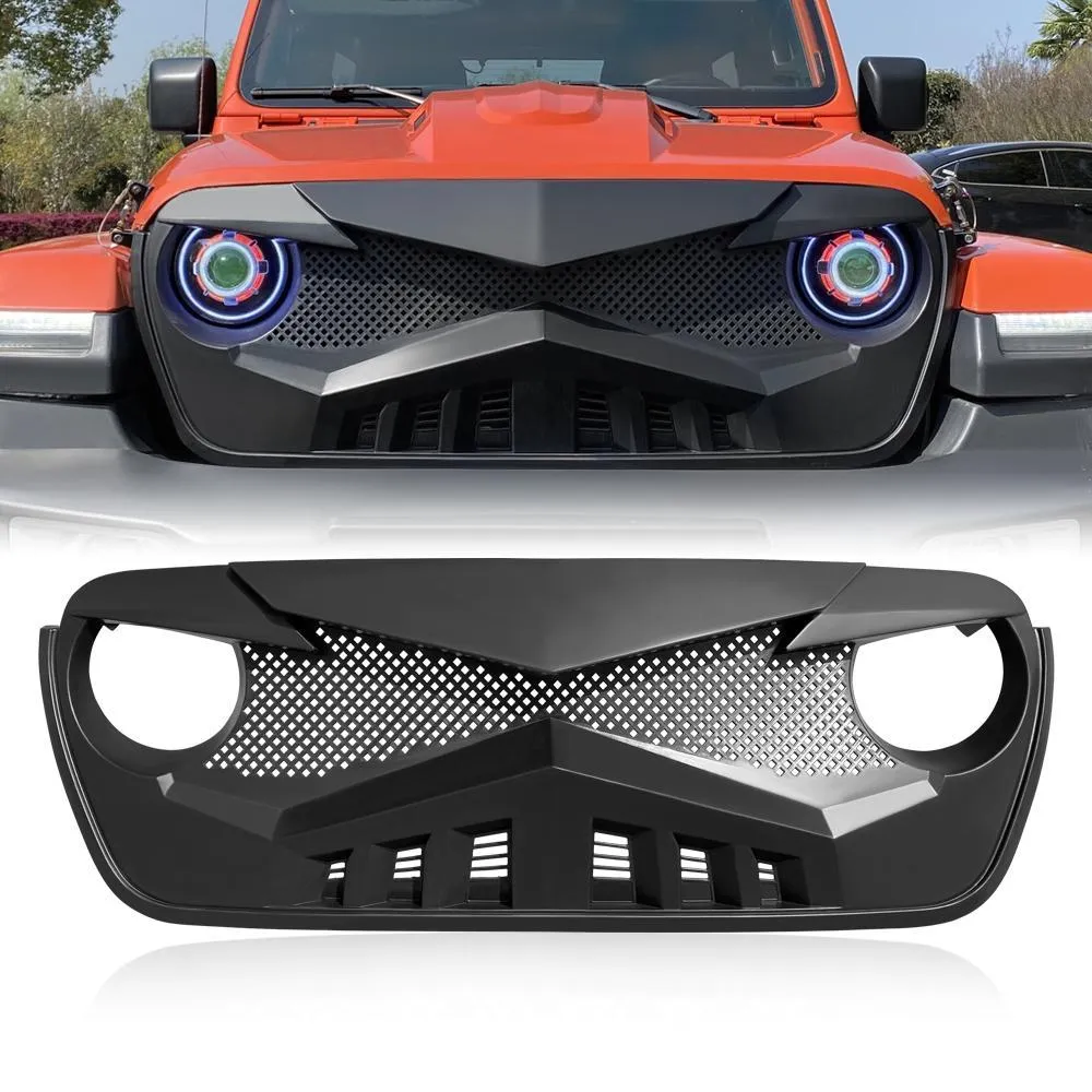 Hawke Grille - Matte Black For 18+ Wrangler JL & Gladiator JT W/O Trailcam product image