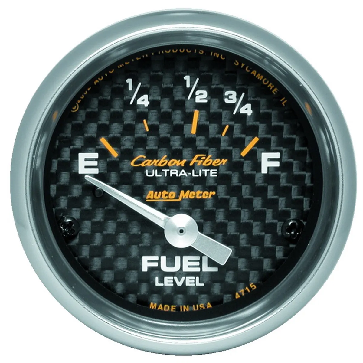 Gauge, Fuel Level, 2 1/16", 73OE to 10OF, Elec, Carbon Fiber product image