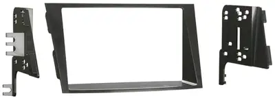 Metra Electronics TURBOKits; Radio Installation Kit; Incl. Instructions/Hardware; For Double DIN/Two Single DIN; Painted Matte Black to Match Dash;
