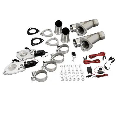 Patriot Exhaust Patriot 2.5" Electric Cutout Dual System w/remote
