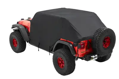Bestop All Weather Jeep Trail Cover For Jeep 2007-2018 Wrangler JK 4 Door Black Trektop or No Top Bestop