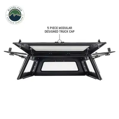 Overland Vehicle Systems Expedition Truck Cap W/Full Wing Doors, Front and Rear Windows and 3rd Brake Light 19-23 Ford Ranger 5 Foot Bed Overland Vehicle Systems
