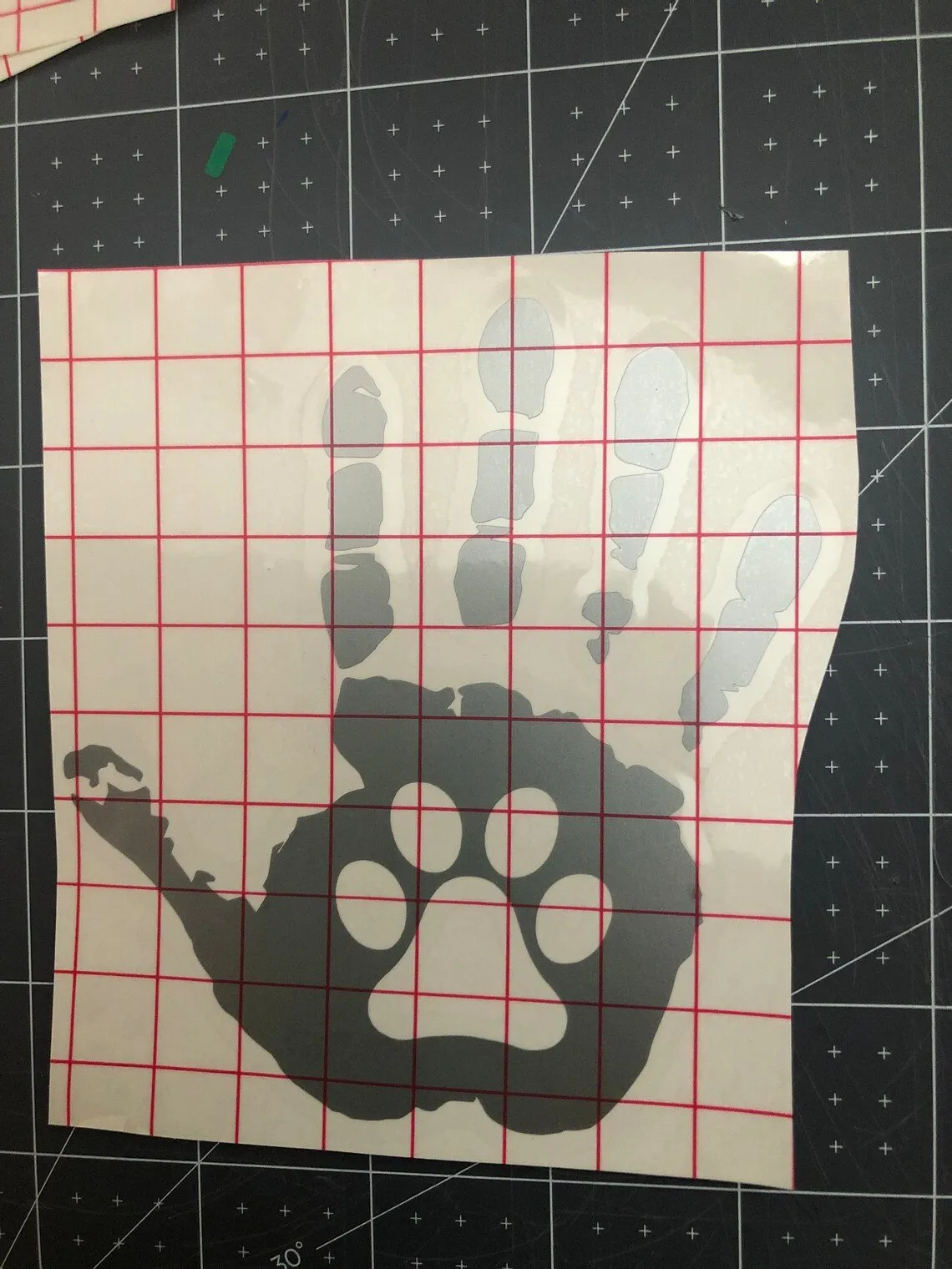 Hect Creations Hand Wave Paw Print Decal Set - Mirror Decals (2-Pack) product image