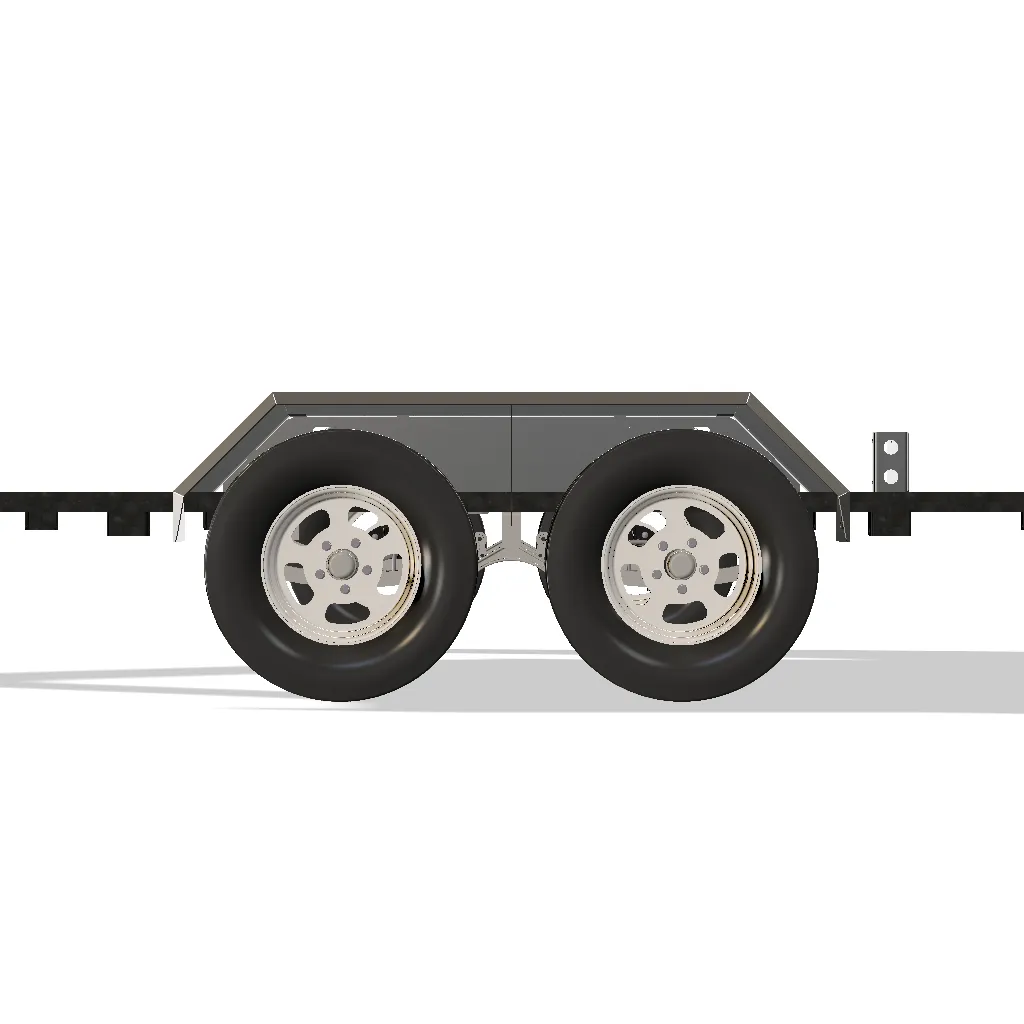 Heavy Duty Weld on DIY Drive Over Trailer Fender Kit Bare Steel - Pair product image