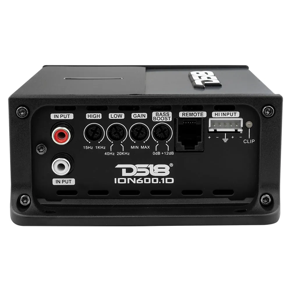 ION Compact Full Range 1 Channel Amplifier 600 Watts RMS @ 1-Ohm product image