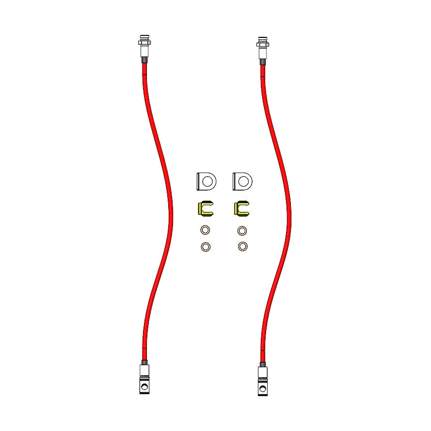 Jeep Front Brake Lines 1984-2006 TJ/LJ/XJ/ZJ Clayton Off Road product image