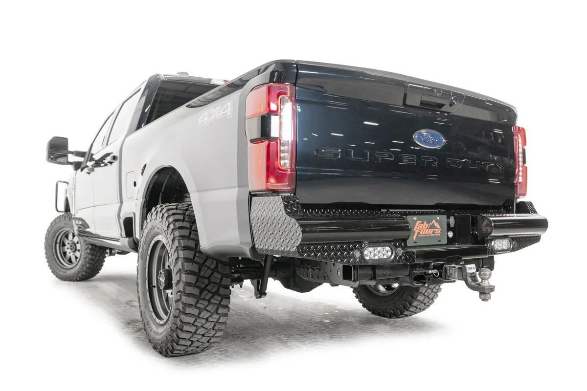Ford Super Duty F250-F350 Black Steel Rear Bumper product image