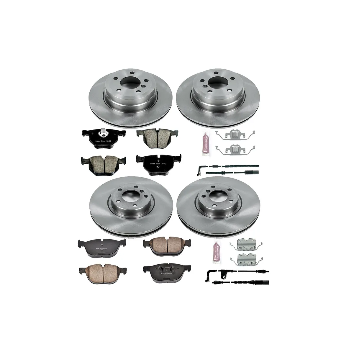 Z17 Direct Replacement Kit: Rotors; Ceramic Pads W/Hardware; Pad Sensors product image