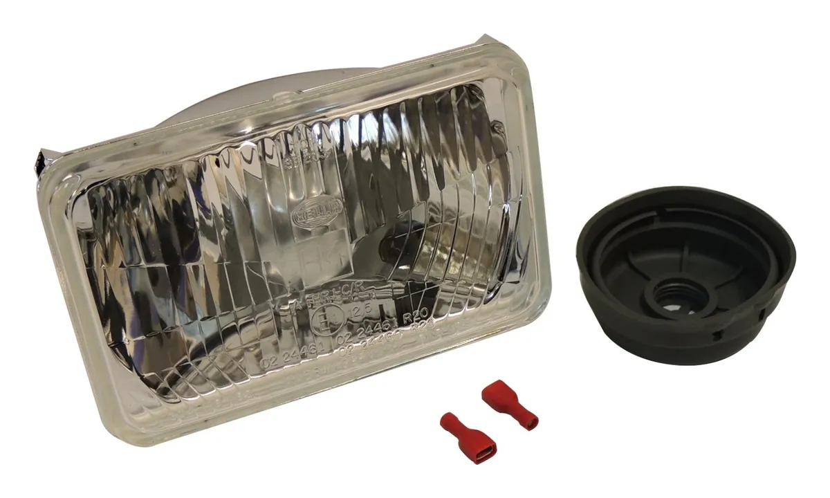 Head Light Assembly; For Use w/ 1991-1995 Jeep YJ Wrangler; Export Or KDX Only; Bulbs Not Included; product image