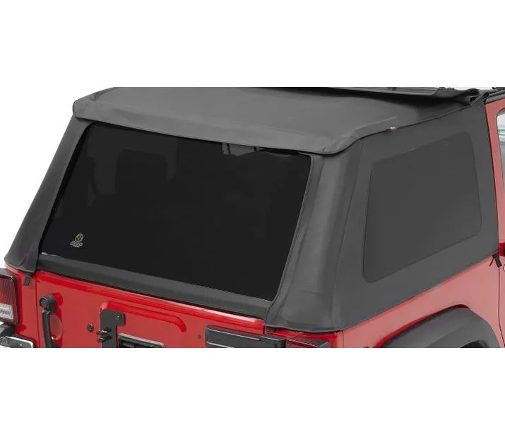 Window Replacement Set For Jeep 2007-2018 Wrangler JK 2 Door Fits Trektop 56822 Black Diamond Bestop product image