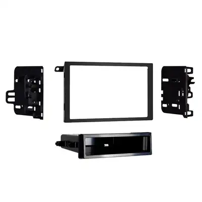 Metra Electronics Custom Fit Mounting Kit; Iso Din W/Pocket or Double Din Radio Provision; Incl.: Ratio Trim Panel/Radio Brackets/Spacers/Carriage Bolts/Keep Nuts/Pocket/Slips/Screws;
